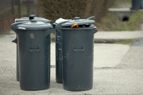 Recycling materials on a Wembley construction site